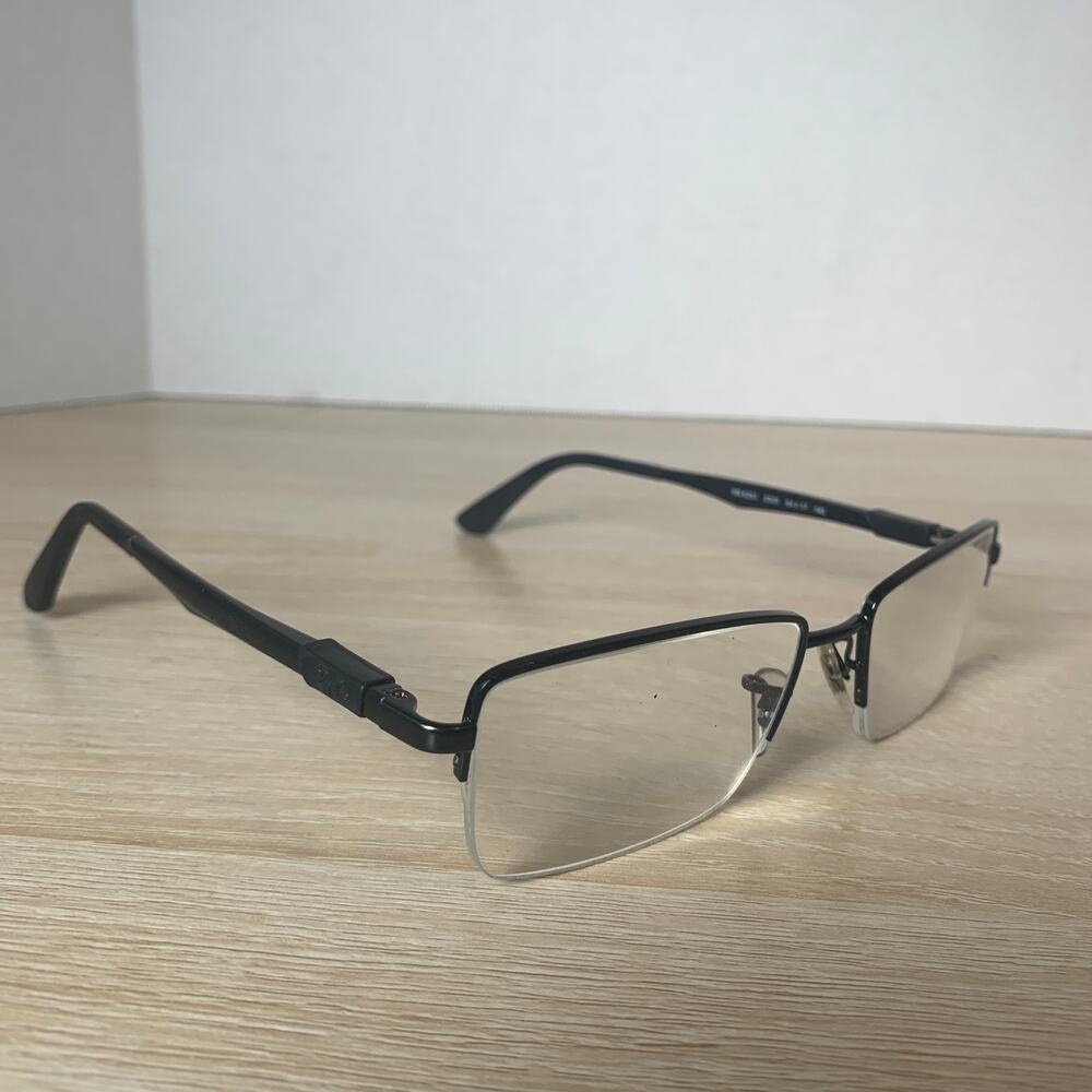 Ray-Ban Rb6263 2509 Eyeglasses Matte Black Half Rim Frames Only 54